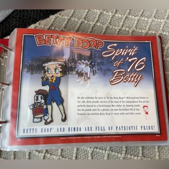 Betty Boop patch collection, binder,  willabee & ward WW, vintage - Picture 13 of 16